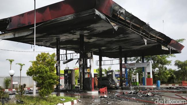 SPBU Cuplik Sukoharjo Kebakaran, Api Berasal dari Ledakan di Mobil