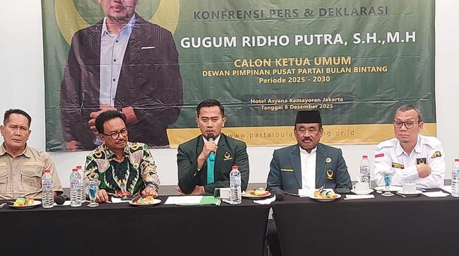 Keponakan Yusril, Gugum Ridho Putra Deklarasi Maju Caketum PBB 2025-2030