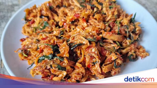 Resep Ayam Suwir Pedas Kemangi yang Pedas Gurihnya Mantap