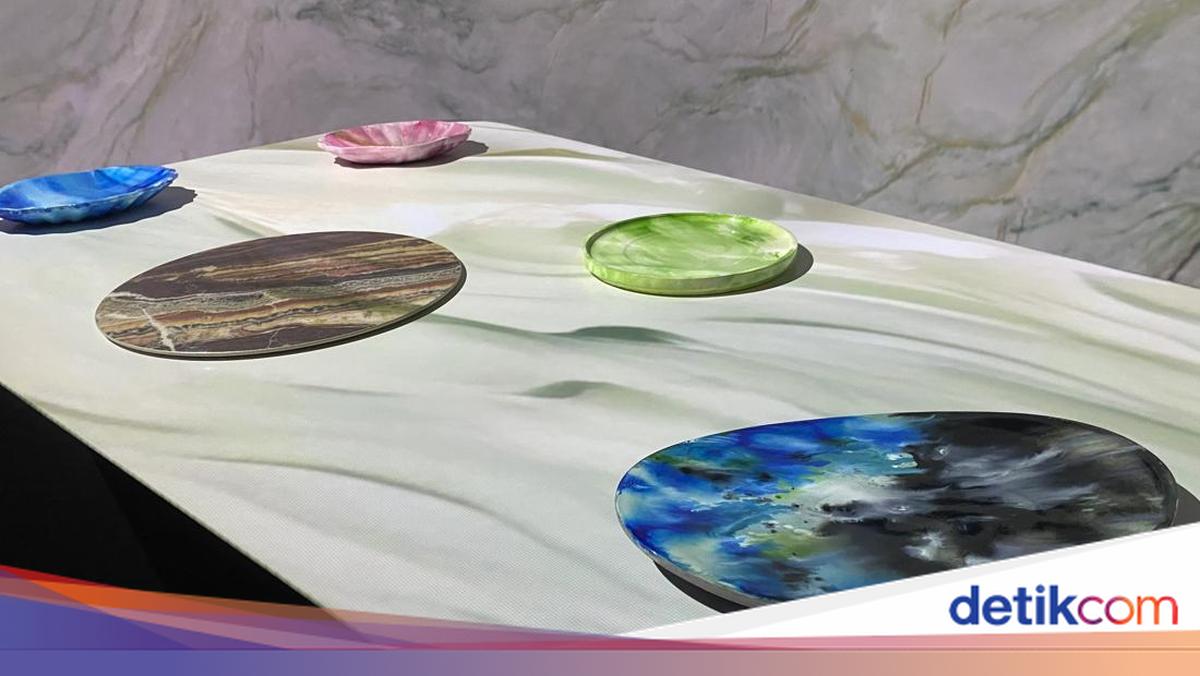 Slab Rocks Graphics Sintered Stone Slab, Alternatif Marmer untuk Memberi Aura Mewah di Rumah