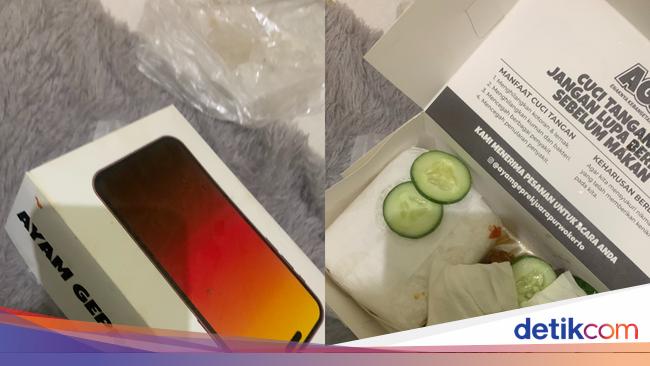 Ngakak! Ayam Geprek Ini Kemasannya Mirip Kardus iPhone