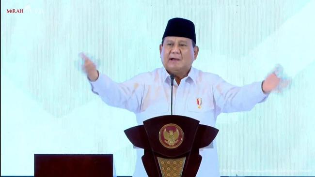 Prabowo: Ada yang Katakan Saya Hentikan Proyek Infrastruktur, Tidak Benar