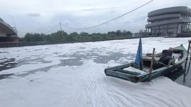 DLH DKI: Busa Kali Kamal Berasal dari Turbulensi Pompa Banjir