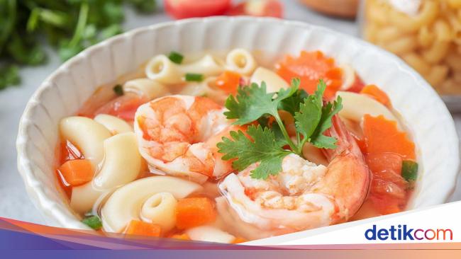 Resep Sup Makaroni Udang yang Gurih Lezat Kaldunya