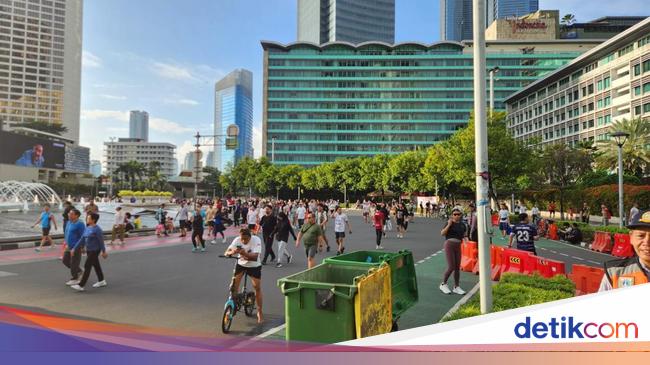 Cerita Warga Batal Lari Gegara Kebanyakan Jajan di CFD Bundaran HI