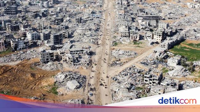 Foto dari Udara Kehancuran di Jabalia Saat Gencatan Senjata Dimulai