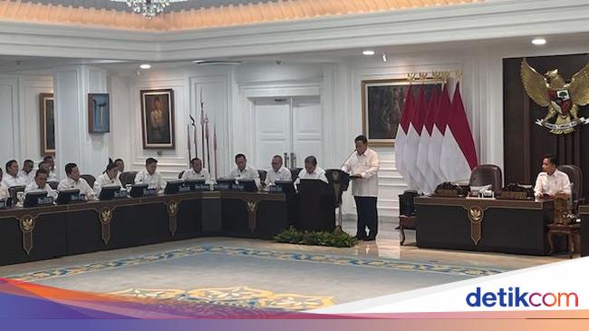 Prabowo Gelar Sidkab Diikuti Menteri-Wamen, Bahas Kinerja 100 Hari Pertama