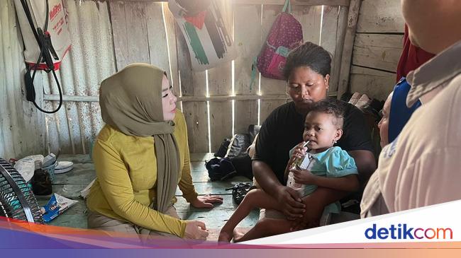 Srikandi Gerindra Beri Bantuan Sembako-Obat ke Bocah Difabel di Kaltara