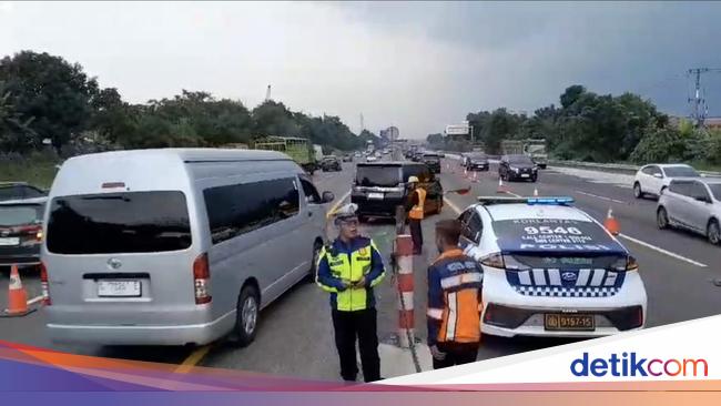 Perhatian! Km 55-65 Tol Cikampek Diterapkan Contraflow Sore Ini