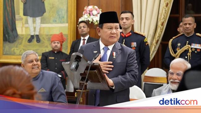 Prabowo Akui Belajar Banyak dari PM Modi soal Pengentasan Kemiskinan