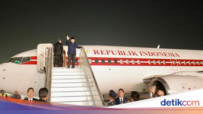 Dari India, Prabowo Bertolak ke Malaysia untuk Terima Penganugerahan