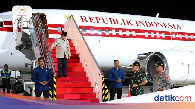 Prabowo Tiba di Tanah Air Usai Kunjungan dari India dan Malaysia