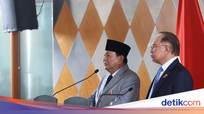 Prabowo Tegaskan Segaris dengan Malaysia Dukung Kemerdekaan Palestina