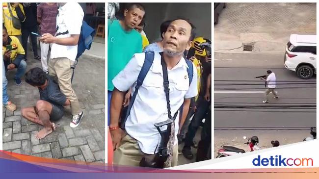 Viral Baku Tembak Komplotan Curanmor Vs Polisi di Bandar Lampung