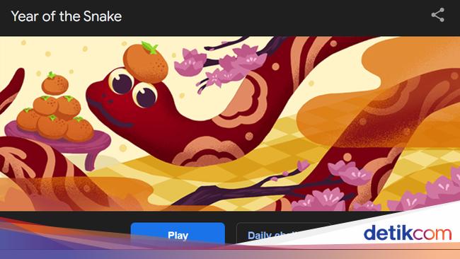Cara Main Game Google Bertemakan Tahun Ular