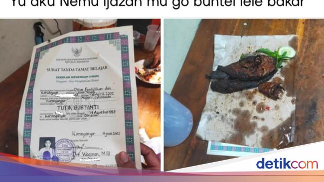 Cerita Warga Klaten Temukan Ijazah SMA Jadi Bungkus Lele Bakar