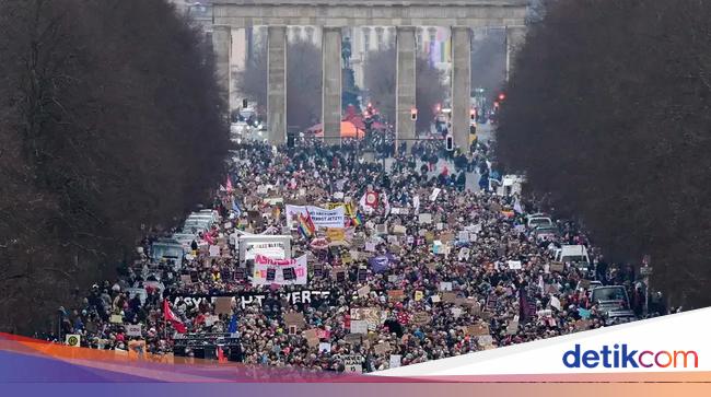 Unjuk Rasa di Jerman, 160.000 Orang Protes 'Kolaborasi' CDU-AfD