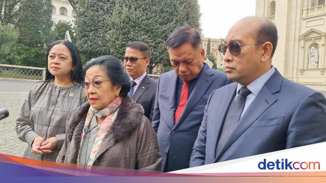 Megawati Temui Paus Fransiskus di Vatikan, Didampingi Puan dan Pratama