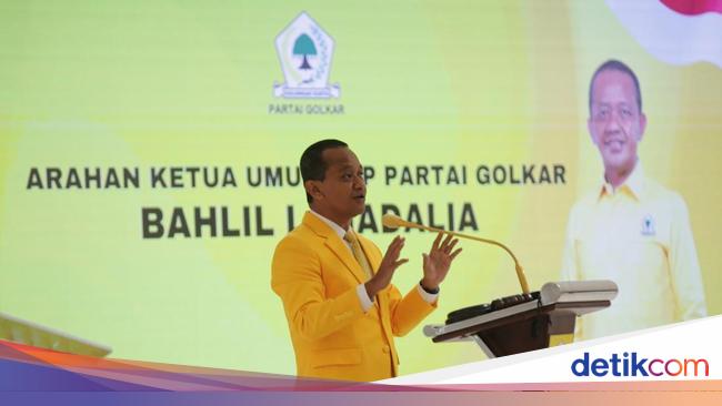 Kelakar Bahlil soal Gas Saat Mik Berdengung di Rakernas Golkar