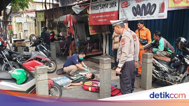 Pemotor di Jl Satrio Jaksel Kecelakaan, Polisi Evakuasi