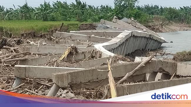 Baru 2 Bulan, Proyek Senilai Hampir Rp 40 M di Bojonegoro Ambruk