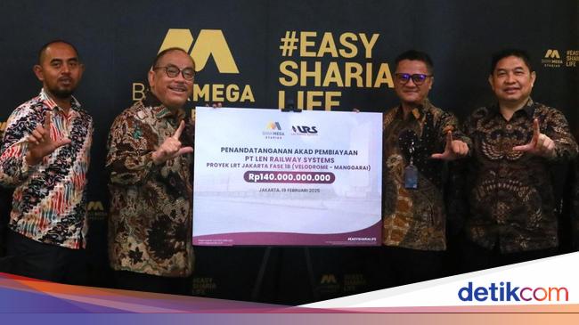 Bank Mega Syariah Salurkan Pembiayaan Proyek LRT Jakarta Velodrome-Manggarai