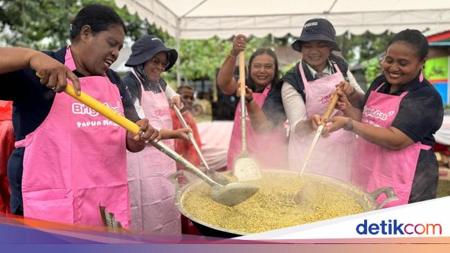 Relawan Bakti BUMN Beri Edukasi dan Makanan Bergizi untuk Siswa Merauke