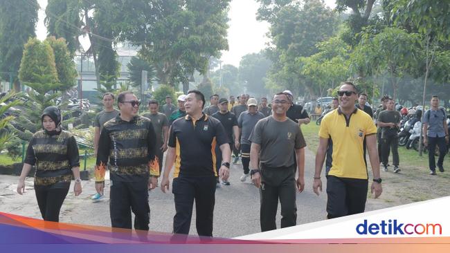 Kapolres Blitar Olahraga Bareng TNI: Jalin Sinergitas