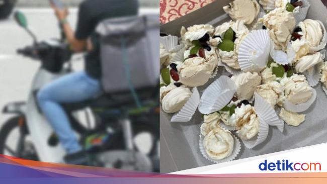 Duh! Pesanan Kue Ini Hancur Gegara Sopir Pengantar Tak Hati-hati