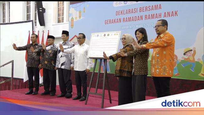 Menko PMK-Menteri PPPA Deklarasi Ramadan Ramah Anak, Gerakan Ortu Tanpa Gawai