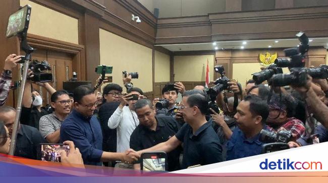Momen Anies Bela Tom Lembong: Jenguk di Tahanan, Hadiri Sidang Perdana