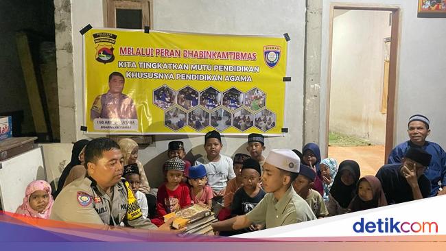 Wujud Toleransi, Aipda I Gede Arya Konsisten Bantu TPQ di Lombok Sejak 2019
