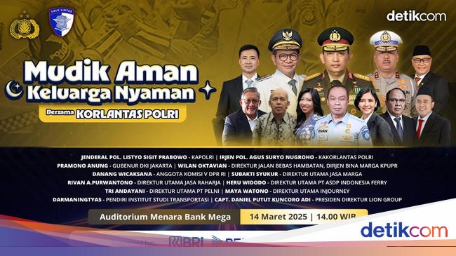 Saksikan Mudik Aman Keluarga Nyaman Bersama Korlantas Polri Siang Ini