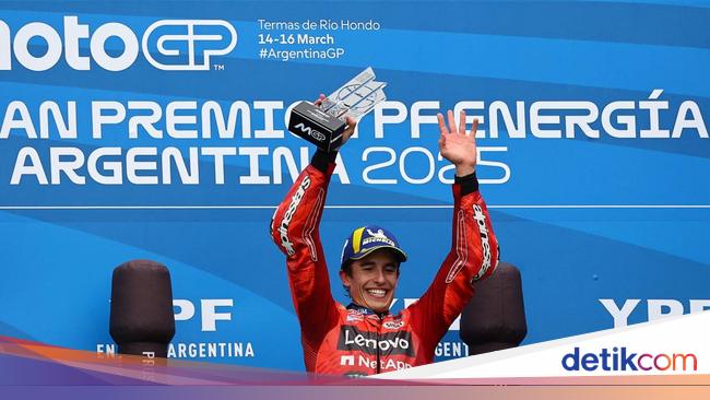 Klasemen Pebalap Usai MotoGP Argentina 2025, Marquez Kokoh di Puncak