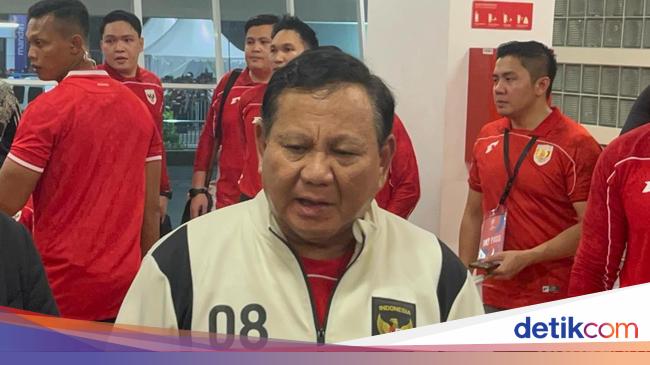 Prabowo Bersyukur Indonesia Kalahkan Bahrain: Mereka Berjuang Keras