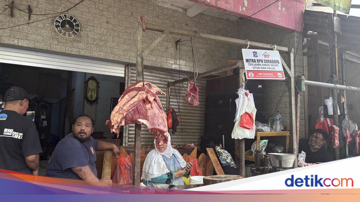 Harga Daging Sapi-Ayam di Pasar Surabaya Melambung Jelang Lebaran