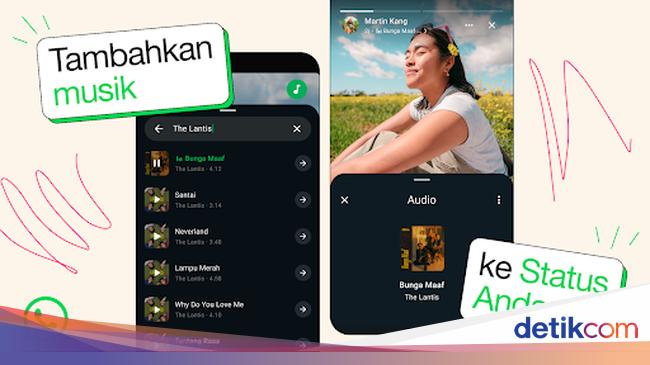 Cara Tambahkan Musik di Status WhatsApp, Mirip di IG Stories