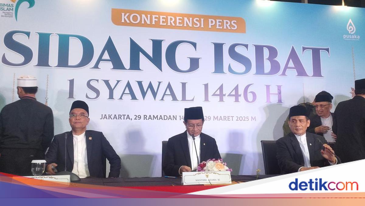 Hasil Sidang Isbat: 1 Syawal Jatuh pada 31 Maret 2025