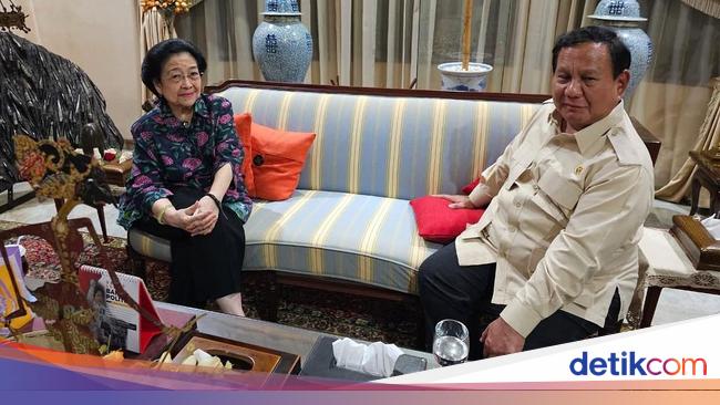 Prabowo和Megawati见面1.5小时时，他们谈到了印度尼西亚的未来