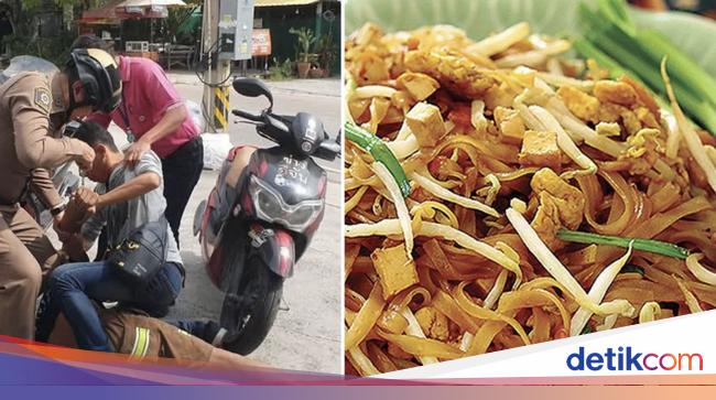 Kesal Pad Thai Pesanannya Diberi Kucai, Pria Ini Tusuk Diri Sendiri!