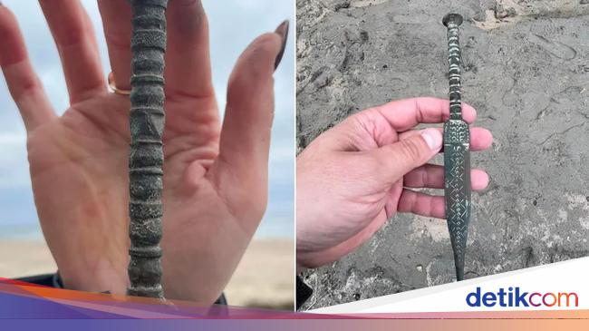 Senjata Kuno Berusia Ribuan Tahun Ditemukan Pasangan Turis di Pantai