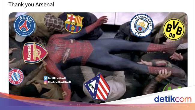 Meme Real Madrid Dilibas Arsenal, Remontada Jadi Ejekan
