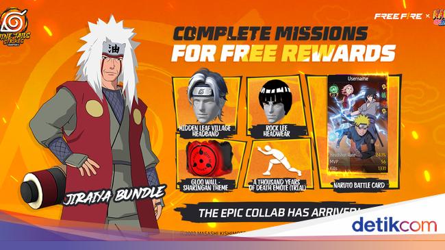 Kolaborasi Epik Free Fire x Naruto Shippuden Hadirkan Skin Jiraiya