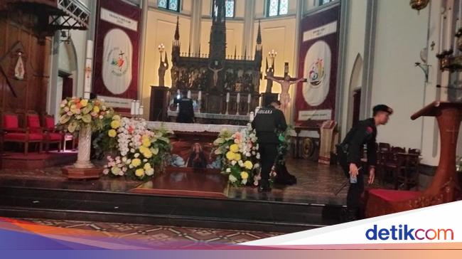 Polisi Cek Gereja Katedral Pastikan Ibadah Paskah Lancar