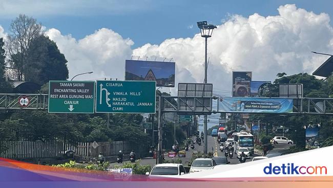 Lalin Normal, Contraflow di Km 44-46 Tol Jagorawi Arah Puncak Disetop