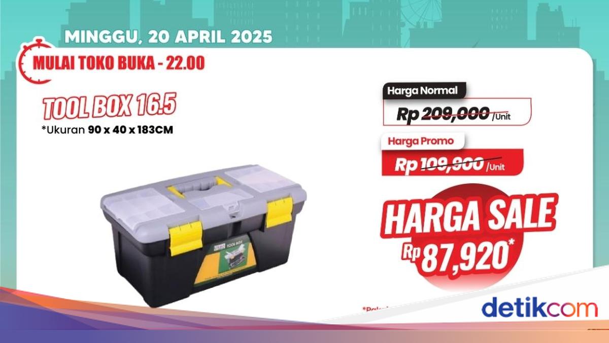 Transmart Full Day Sale Banjir Diskon, Beli Tool Box Cuma Rp 87 Ribuan