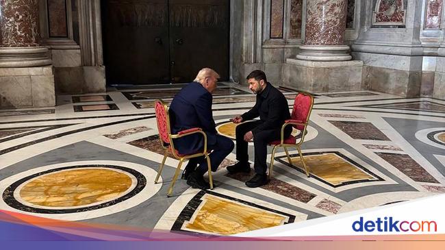 Momen Trump-Zelensky Gelar Pertemuan di Basilika Santo Petrus