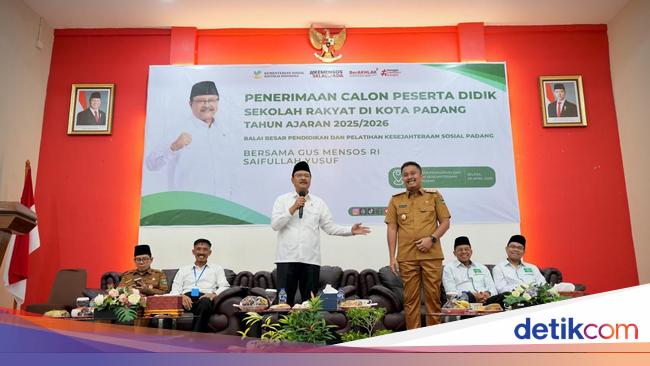 Mensos Pastikan Calon Siswa Sekolah Rakyat Berasal dari Keluarga Miskin