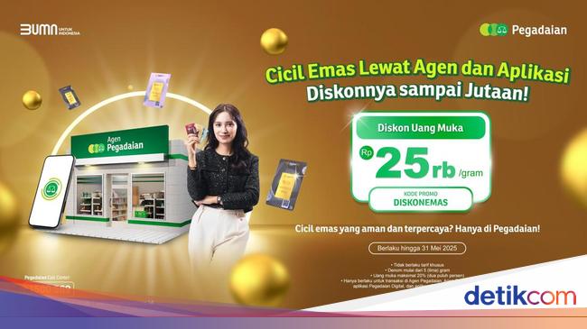 Cicil Emas di Pegadaian, Dapatkan Diskon hingga Jutaan Rupiah!