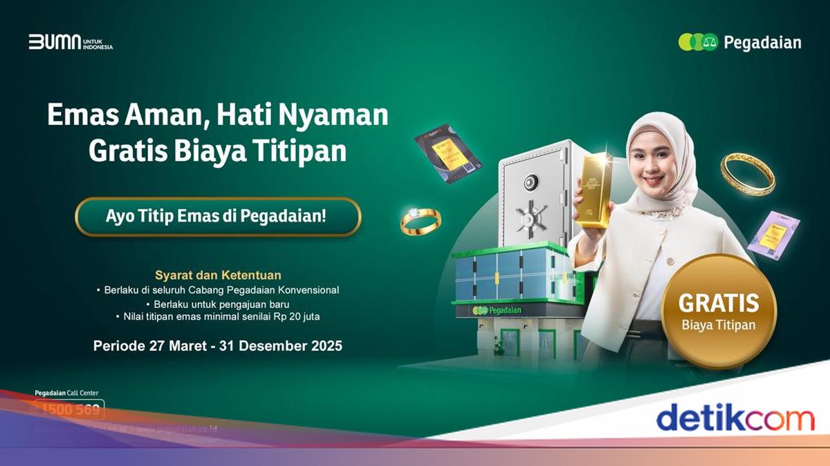 Borong Emas Dahulu, Gratis Titip Kemudian di Pegadaian